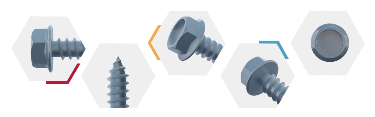 Hex Washer Head Tapping Screws-ISO 10509-detail